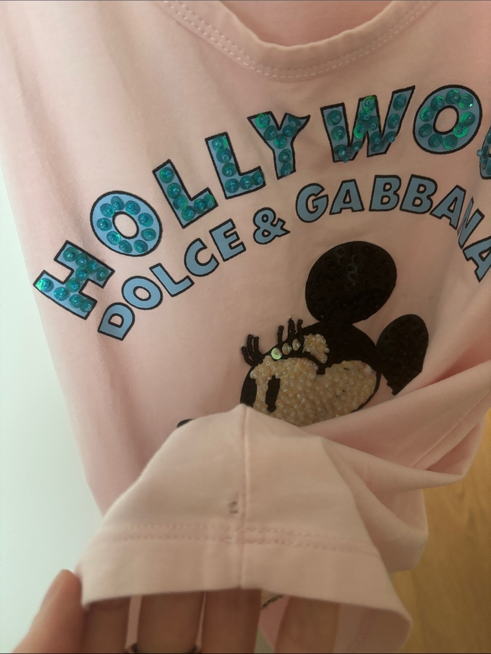 Dolce & Gabbana Pink Disney Minnie Mouse Hollywood Sequin Tank - Picture 9 of 11